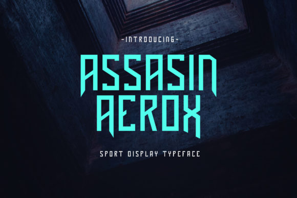 Assasin Aerox: A Sports Display Typeface for Handmade Sellers