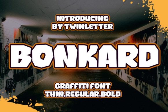 Bonkard: A Display Font for Editorial Design with Graffiti Soul