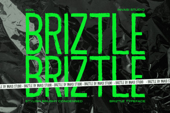 Briztle: A Bold Display Font for Crafters and Sellers