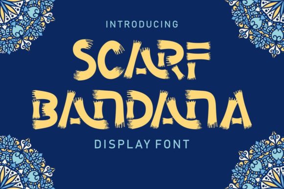 Craft a Bold Statement with Scarf Bandana Font