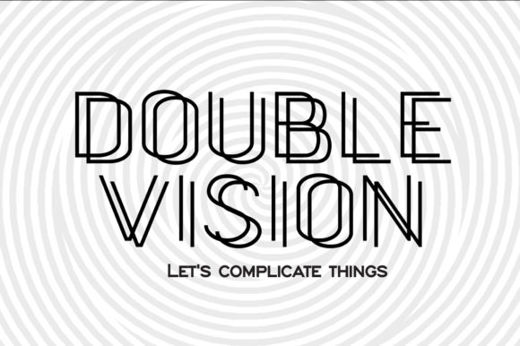 Double Vision: The Mirrored Display Font for Crafters