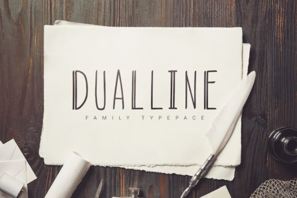 DualLine: A Display Font for Editorial Design