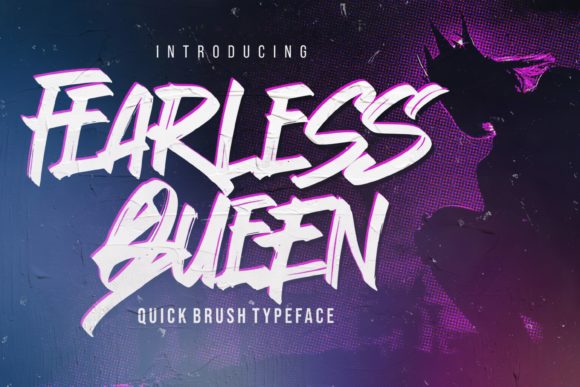 Fearless Queen Font: Bold Graffiti Type for Makers