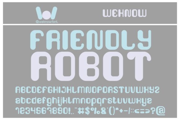 Friendly Robot: A Display Typeface That Brings Digital Brands to Life