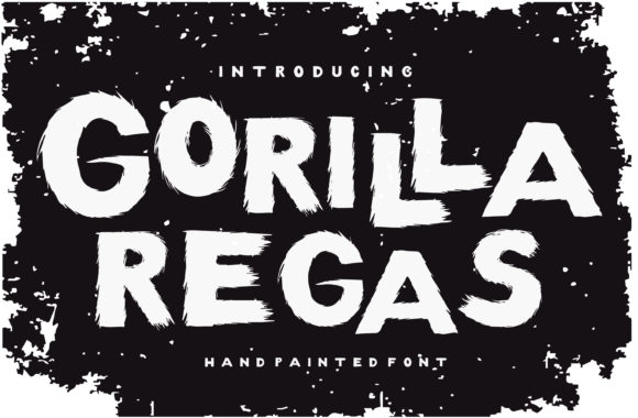 Gorilla Regas: A Rugged Display Font for Campaigns