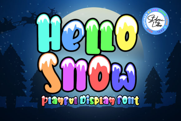 Hello Snow: A Playful Display Font for Digital Projects