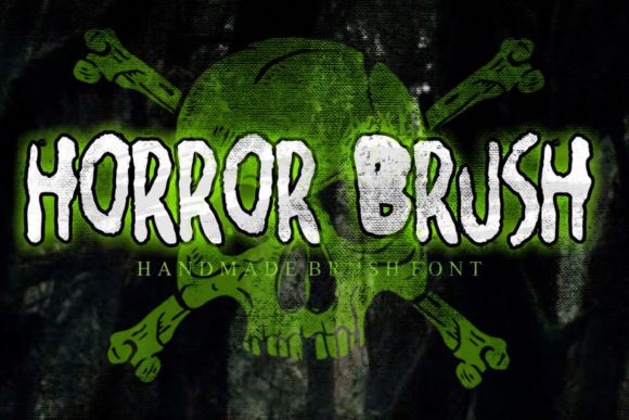 Horror Brush: A Bold Display Typeface for Web Design