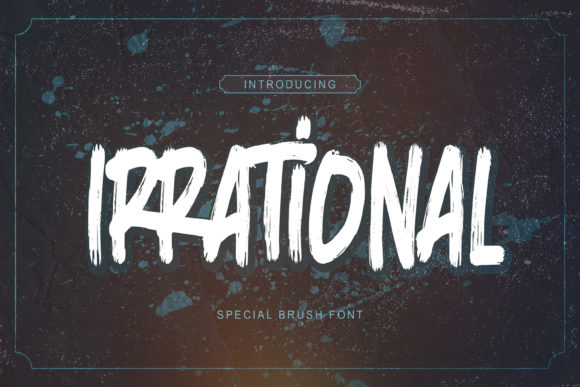 Irrational Font: A Refined Display Typeface for Publishers