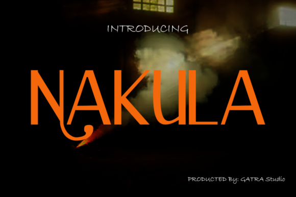 Nakula: A Playful Display Font for Editorial Personality