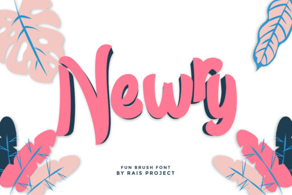 Newry: A Paint Brushed Display Font for Makers