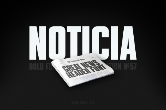 Noticia: A Bold Display Font for a Memorable Brand Identity