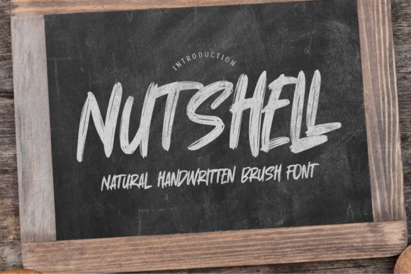 Nutshell: A Brushed Display Font for Bold Web Design