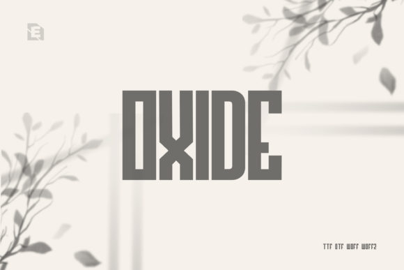 Oxide Font: A Bold Assertive Display Typeface for Makers