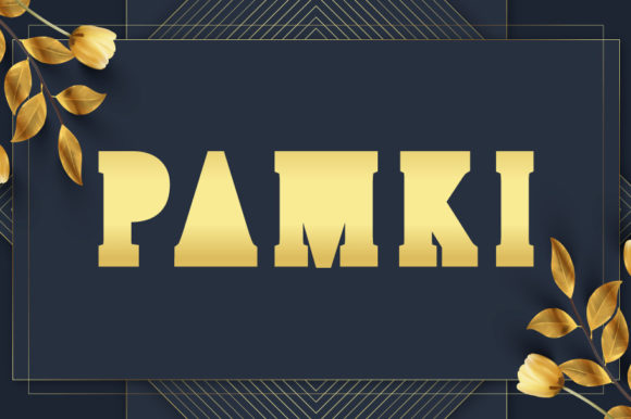 Pamki: The Minimalist Display Font for Blogs and Magazines