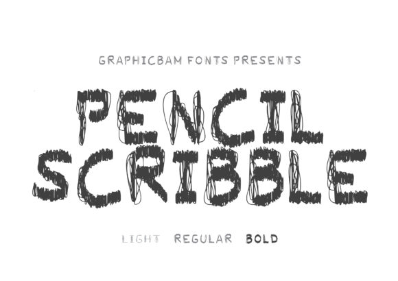 Pencil Scribble: A Creepy Display Font for Handmade Products