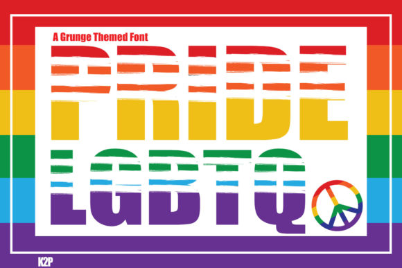 Pride LGBTQ Font: A Bold Display Typeface for Brands