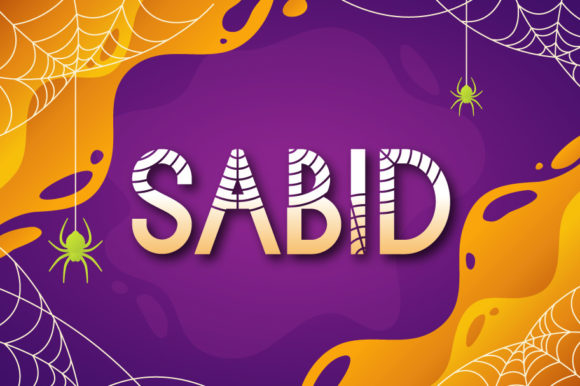 Sabid Font: A Halloween-Inspired Display Typeface for Business