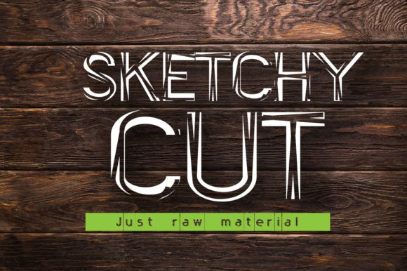 SketchyCut: A Playful Display Font for Editorial Design