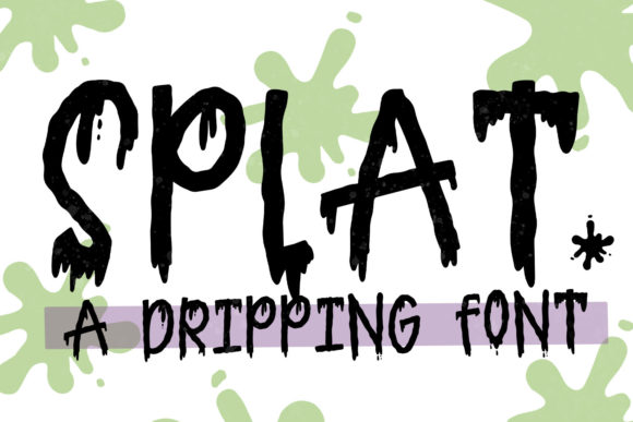 Splat: A Spooky Hand-Lettered Font for Standout Branding