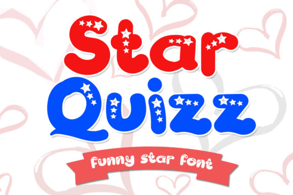 Star Quizz: A Festive Display Font for Warm, Memorable Brands