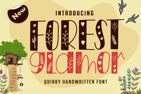 That Magical Forest Glamor Font My Craft Projects Were Waiting For