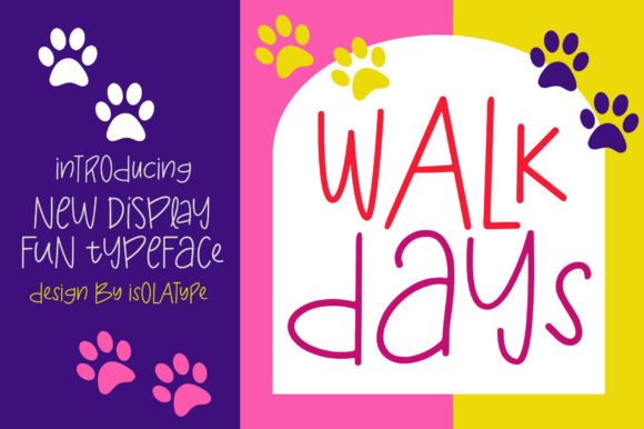 Walk Days: A Display Font Built for Real Campaigns