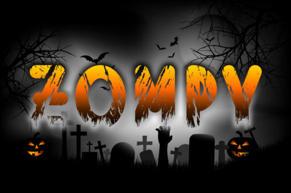 Zompy: A Halloween Display Font for Bold Branding Projects